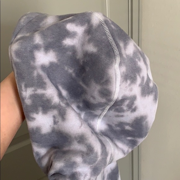 NAVY/GREY TIE-DYE ZIPPER JACKET IN MEDIUM - Picture 6 of 6